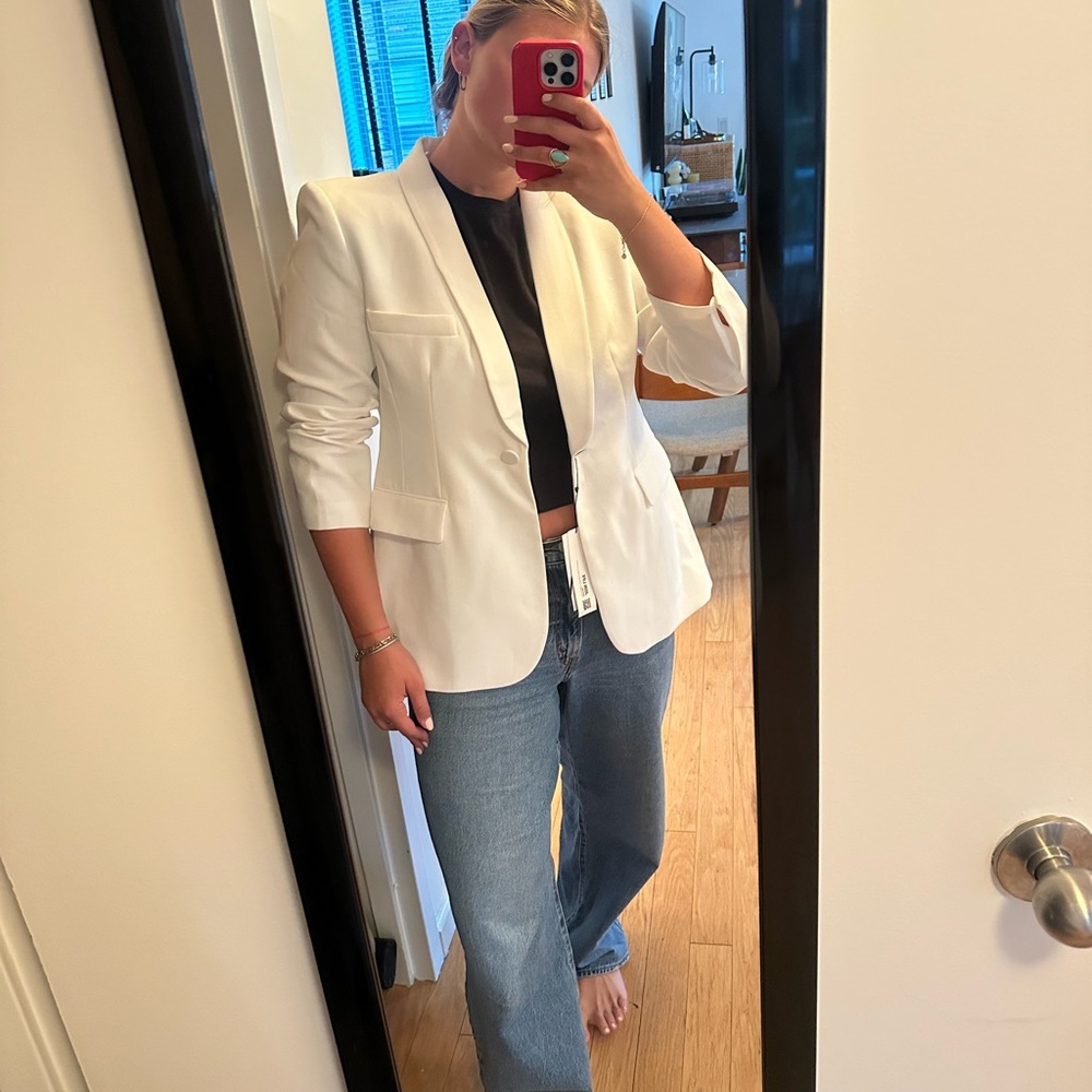 Zara Women's White Blazer